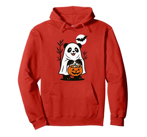 Niedlicher Geist Halloween Männer Frauen Kinder Lustiger Panda Pullover Hoodie von Nerrrdy