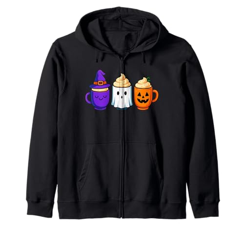 Niedlicher Kürbis Geist Hexe Männer Frauen Kinder Lustig Halloween Kapuzenjacke von Nerrrdy