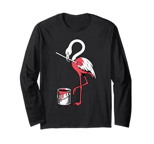 Pink Flamingo Neuheit Männer Frauen Kinder Lustiger Flamingo Langarmshirt Pink Flamingo Neuheit Männer Frauen Kinder Lustiger Flamingo Langarmshirt von Nerrrdy