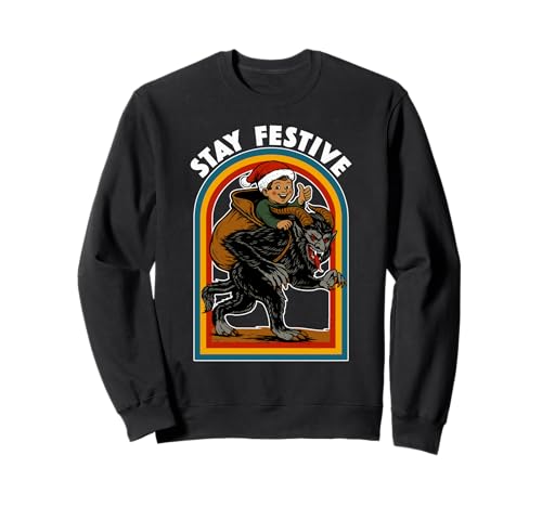 Sarkastisch Festlich Weihnachten Männer Frauen Kinder Lustiger Krampus Sweatshirt von Nerrrdy