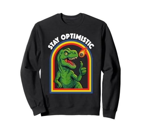 Sarkastischer T-Rex Asteroid Männer Frauen Kinder Lustiger Dinosaurier Sweatshirt von Nerrrdy