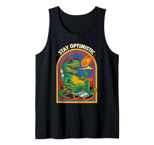Sarkastischer T-Rex Asteroid Männer Frauen Kinder Lustiger Dinosaurier Tank Top von Nerrrdy
