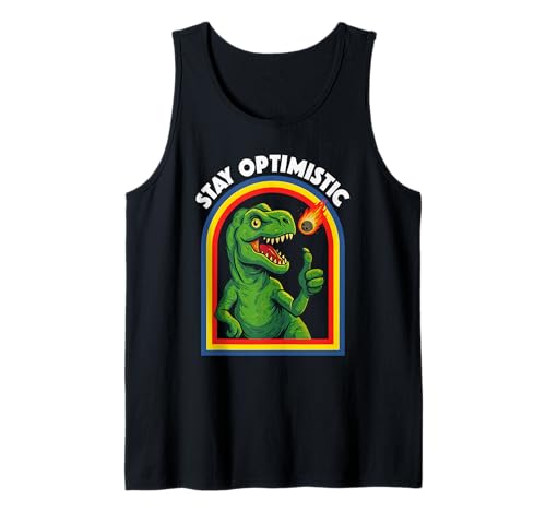 Sarkastischer T-Rex Asteroid Männer Frauen Kinder Lustiger Dinosaurier Tank Top von Nerrrdy