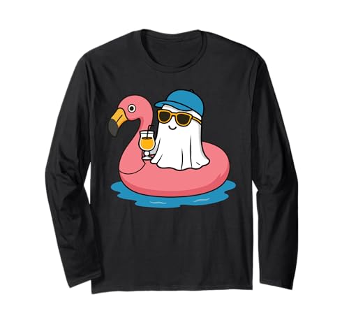 Sommer Halloween im Juli Männer Frauen Kinder Flamingo Geist Langarmshirt Sommer Halloween im Juli Männer Frauen Kinder Flamingo Geist Langarmshirt von Nerrrdy