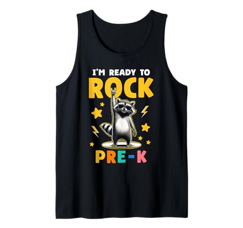 Waschbär Rock Jungen Mädchen Kinder Lustig Pre-K Tank Top von Nerrrdy