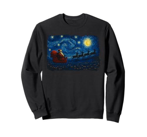 Weihnachtsmann Malerei Männer Frauen Kinder Lustig Hässliche Weihnachten Sweatshirt von Nerrrdy
