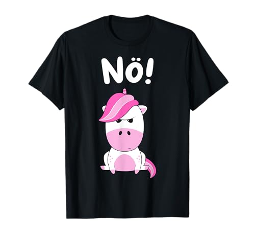 Einhorn Nö Mädchen Kinder T-Shirt von Nertees - Nö enfach Nö Einhorn