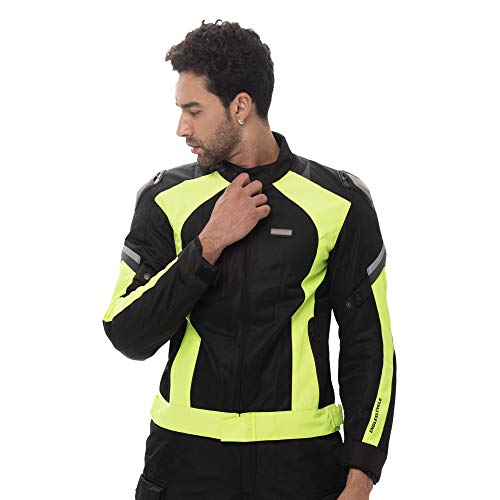 Nerve Shop Leichte Dünne Mesh Motorradjacke -Latitude- Roller Motorrad Jacke Herren Kurze Textil Männer Protektorenjacke Sommerjacke Luftdurchlässig - schwarz-neon-grün - S Nerve Shop Leichte Dünne Mesh Motorradjacke -Latitude- Roller Motorrad Jacke Herren Kurze Textil Männer Protektorenjacke Sommerjacke Luftdurchlässig - schwarz-neon-grün - S von Nerve Shop
