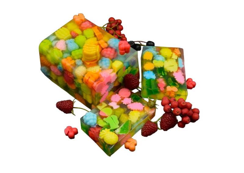 Nesbel - Spüren Sie die Reinheit? Handseife Früchte sortiert, Glycerin Hand-und Dusch Seife mit Ziegenmilch 100g von Nesbel - Spüren Sie die Reinheit?