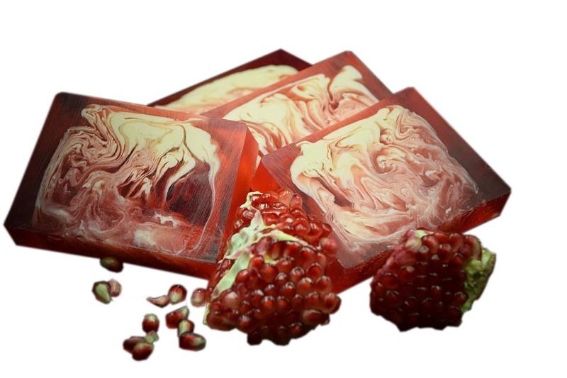 Nesbel - Spüren Sie die Reinheit? Handseife Granatapfel, Glycerin Hand-und Dusch Seife mit Ziegenmilch 100g von Nesbel - Spüren Sie die Reinheit?