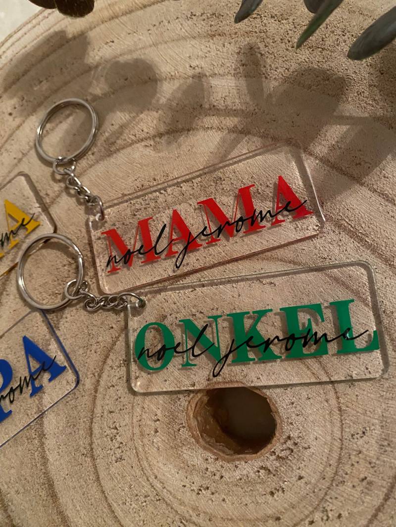 Schlüsselanhänger Personalisiert | Acryl Mama Papa Schlüsselanhänger Personalisiert | Acryl Mama Papa von NessasGluecksmomente