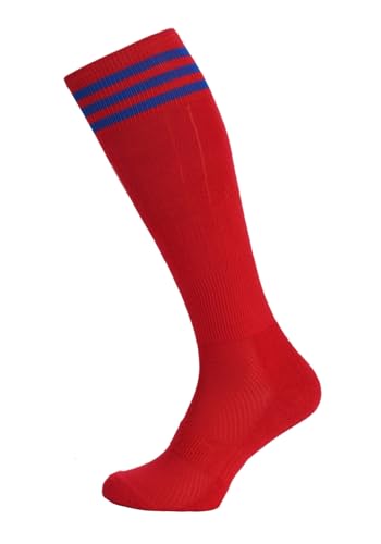 Nessi Damen Kniestrümpfe Baumwollkniestrümpfe Volleyballsocken Sportsocken Socken Damensocken Strümpfe Baumwollstrümpfe Laufsocken - Fitness - Tanzen - Inline - 1 stück - Rot - Größe 37-41 von Nessi