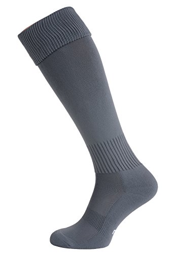 Nessi Fußballstutzen Modell G Fußball Strümpfe Stutzen 100% Atmungsaktiv viele Farben - Grau, 31-35 von Nessi