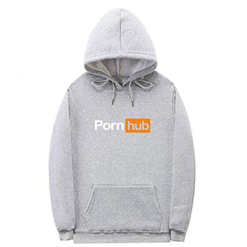 Nest Home Pornhub Pullover Hoodie Sweater-Fashion Casual-Letter Print-Sweatshirt (Weiß, XL) von Nest Home