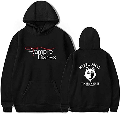 Nest Home The Vampire Diaries Hoodie Unisex Pullover Herren Damen Outwear Harajuku Streetwear Mode Kleidung von Nest Home