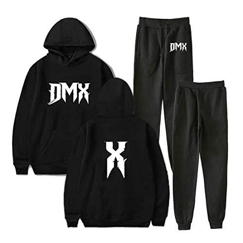 Nest Home Vintage 90er Rap DMX Sweatshirt Unisex Zweiteiler Set Hoodie + Jogger Hose Harajuku Streetwear Damen Herren Set von Nest Home