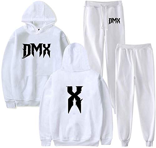 Nest Home Vintage 90er Rap DMX Sweatshirt Unisex Zweiteiler Set Hoodie + Jogger Hose Harajuku Streetwear Damen Herren Set von Nest Home