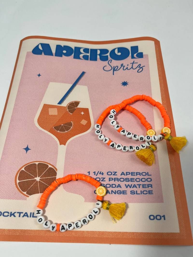 Aperol Spritz Armbänder Holy Aperoli von NesthaekchenDE