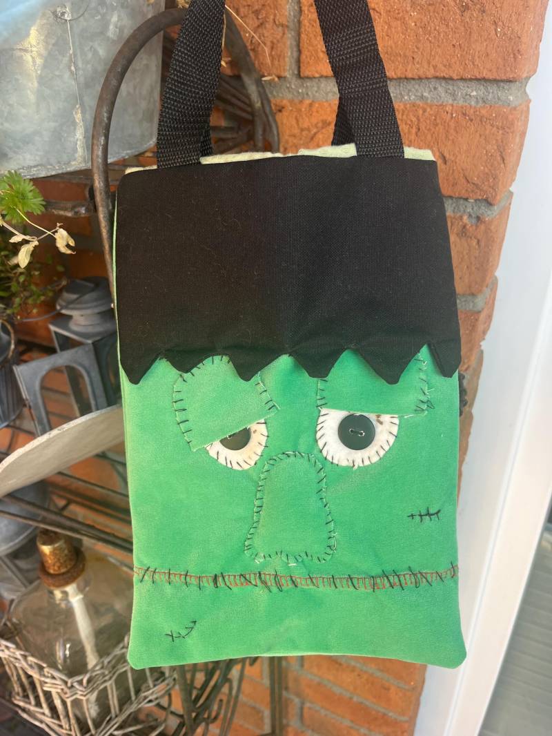 Frankenstein Tasche Halloween Fasching Karneval Rummelpott Gruselig von NesthaekchenDE