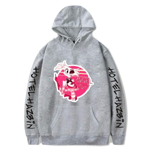 Nesthome Hazbin Hotel Hoodies Unisex Langarm Kapuzen Sweatshirts Männer Frauen Mode Pullover Anime Kleidung von Nesthome