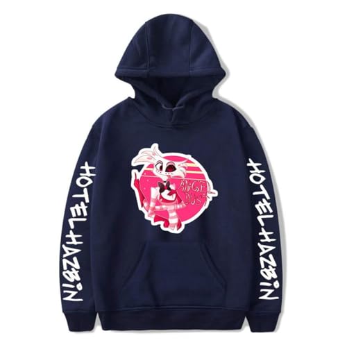 Nesthome Hazbin Hotel Hoodies Unisex Langarm Kapuzen Sweatshirts Männer Frauen Mode Pullover Anime Kleidung von Nesthome