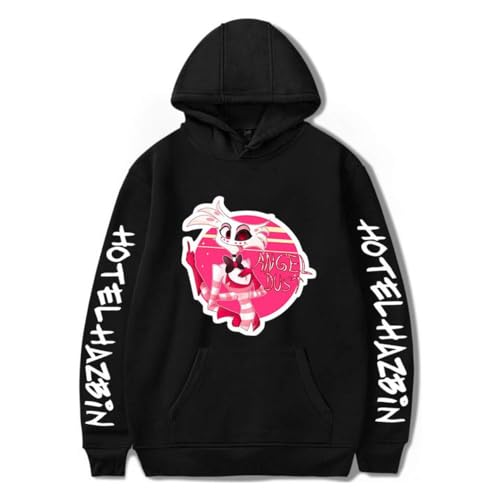 Nesthome Hazbin Hotel Hoodies Unisex Langarm Kapuzen Sweatshirts Männer Frauen Mode Pullover Anime Kleidung von Nesthome