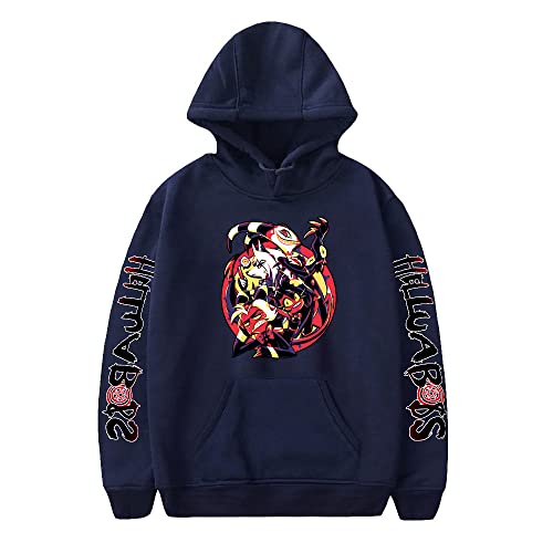 Nesthome Helluva Boss Karikatur Grafik Kapuzenpullover - Zwanglos Sweatshirt Mode Lockere Lange Ärmel Pullover von Nesthome