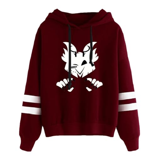 Nesthome Herren Damen Hazbin Hotel Sweatshirt Anime Cosplay Hoody Charlie Morningstar Vaggie Pullover Casual Langarm Jacket von Nesthome