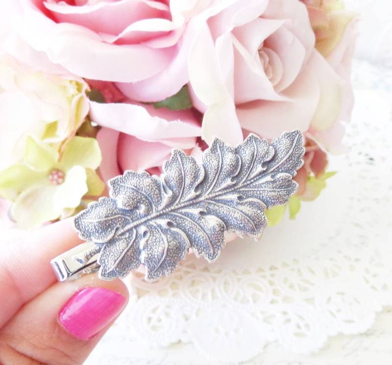 Ochsen Silber Blatt Krawattenstange - Herren Krawattenklammer Hochzeit Accessoire Trauzeugen Wald Herbst Ochsen Silber Blatt Krawattenstange - Herren Krawattenklammer Hochzeit Accessoire Trauzeugen Wald Herbst von NestingPretty