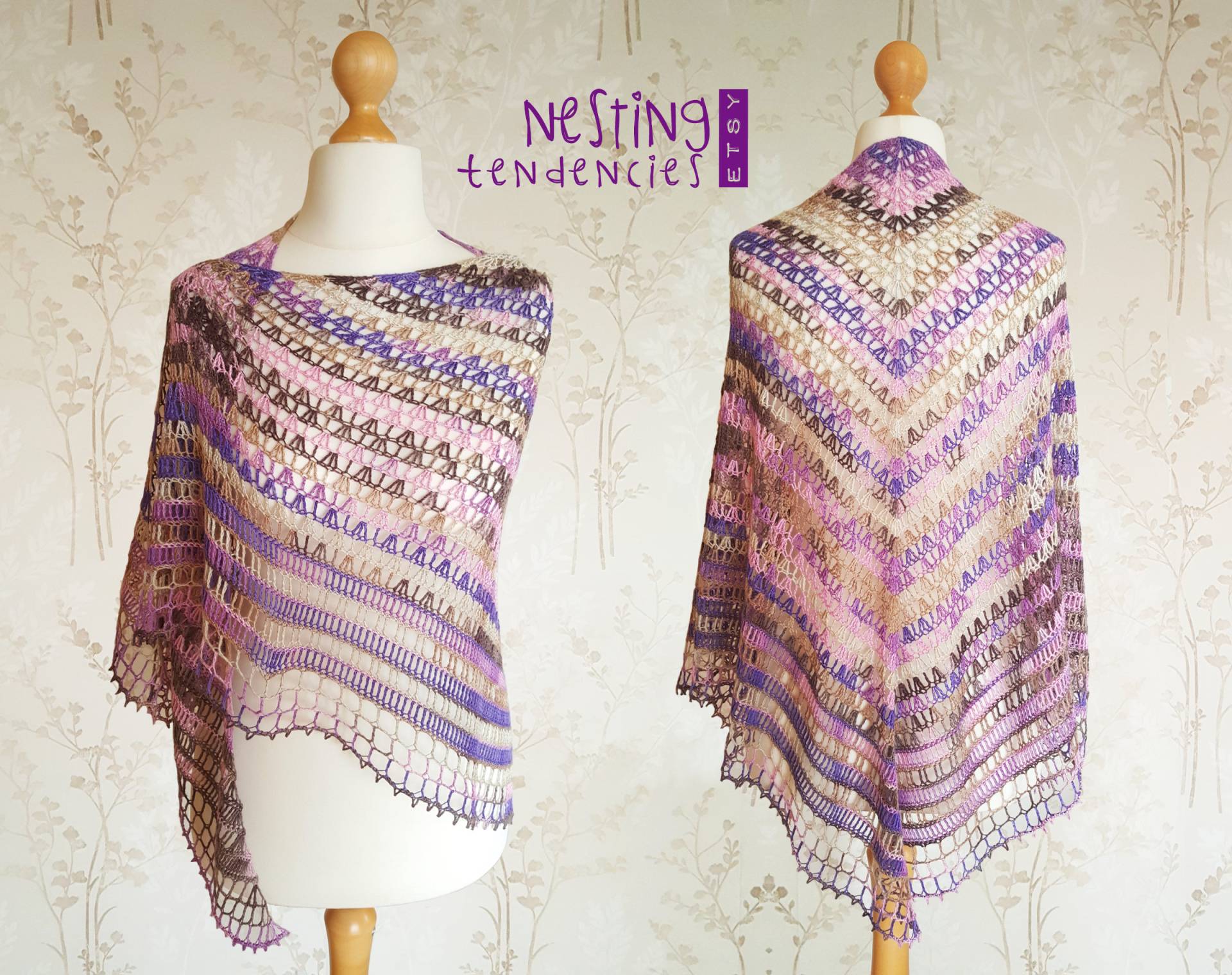 Handgemachte Häkelarbeit Bambus Schal Lace Sommer Wrap. Ombre Gestricktes Sommer-Accessoire Handgemachte Häkelarbeit Bambus Schal Lace Sommer Wrap. Ombre Gestricktes Sommer-Accessoire von NestingTendencies