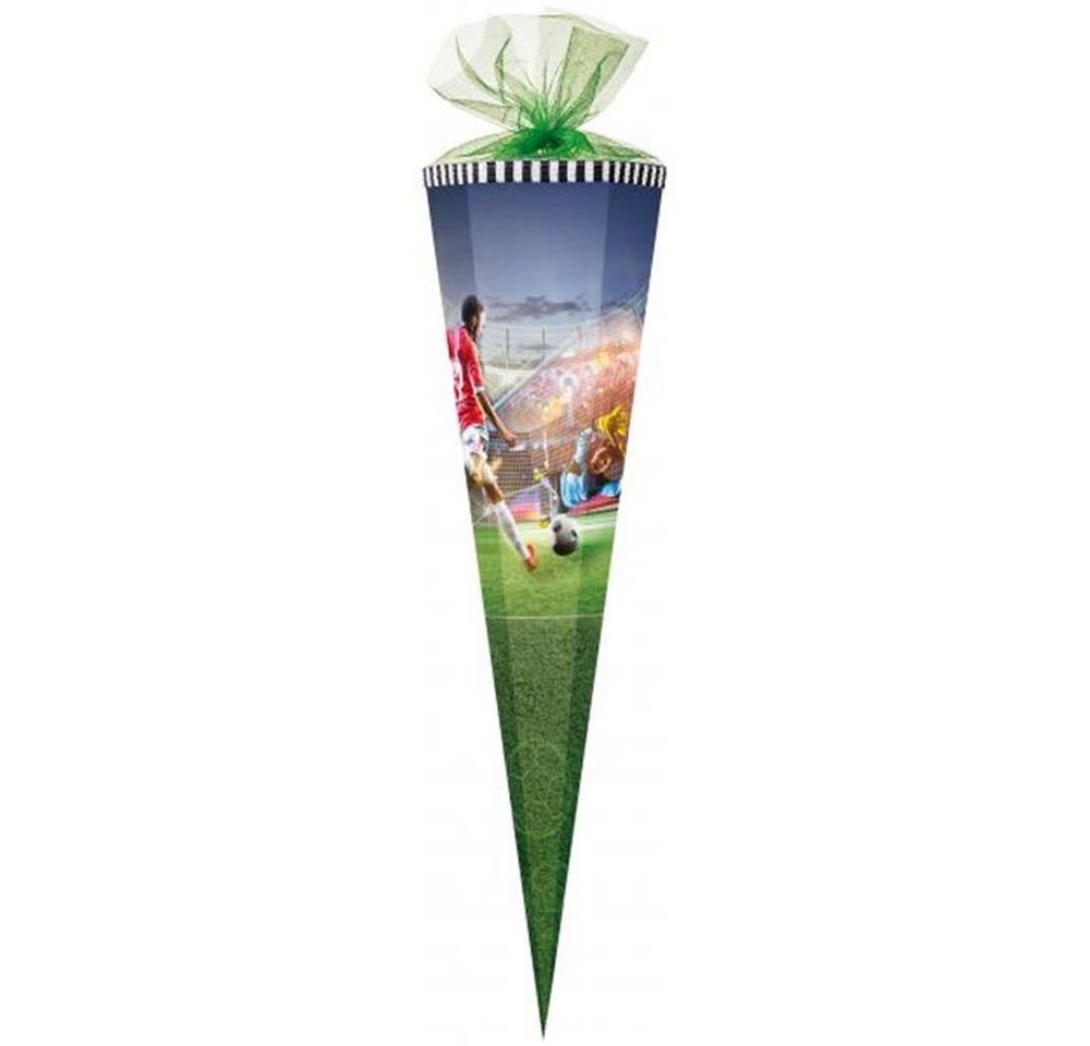 Nestler Schultüte Kicker, 85 cm, eckig, mit grünem Tüllverschluss Nestler Schultüte Kicker, 85 cm, eckig, mit grünem Tüllverschluss von Nestler