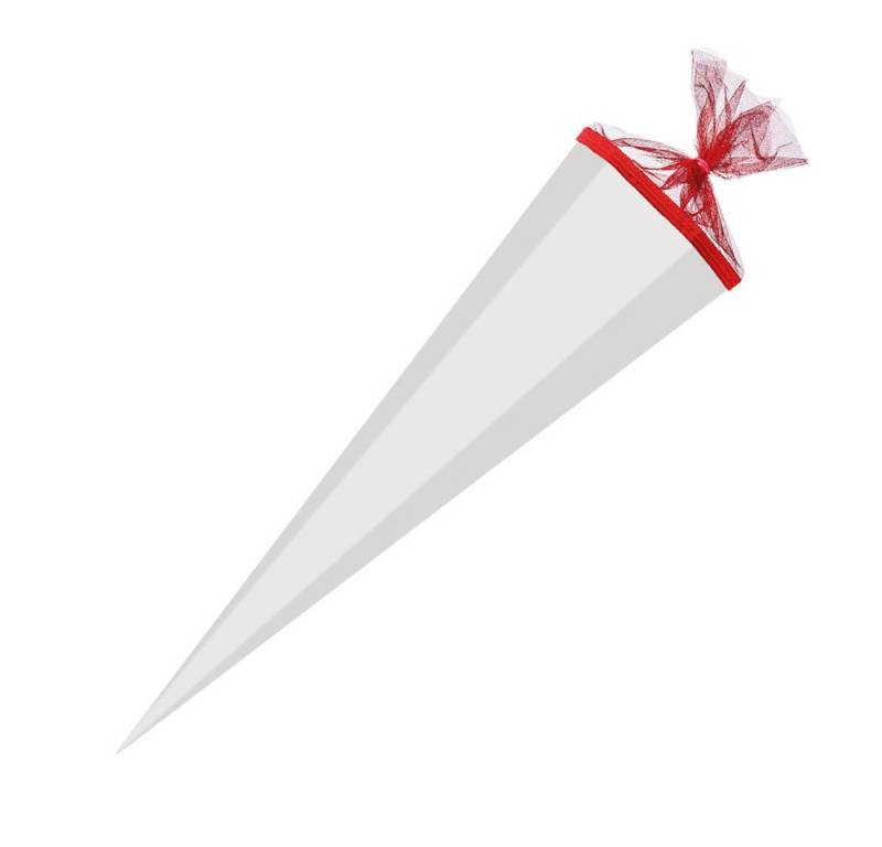 Nestler Schultüte Nestler Bastelschultüte weiß 6eckig 85cm 5fach sortiert von Nestler