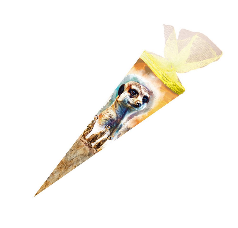 Nestler Schultüte Nestler Schultüte Erdmännchen rund mit Tüllverschluss 50cm von Nestler