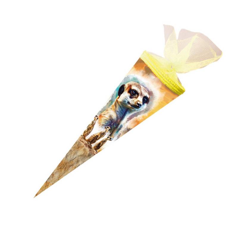 Nestler Schultüte Nestler Schultüte Erdmännchen rund mit Tüllverschluss 50cm von Nestler