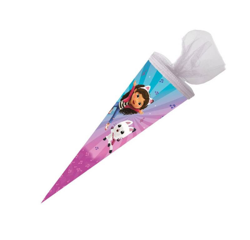 Nestler Schultüte Nestler Schultüte Gabby's Dollhouse rund mit Tüllverschluss 50cm von Nestler