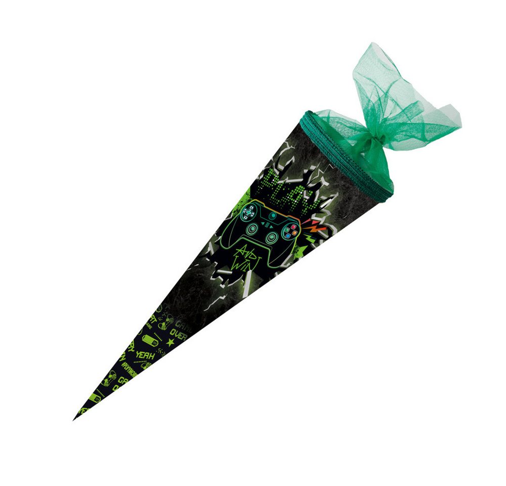 Nestler Schultüte Nestler Schultüte Play & Win rund mit Tüllverschluss 50cm von Nestler