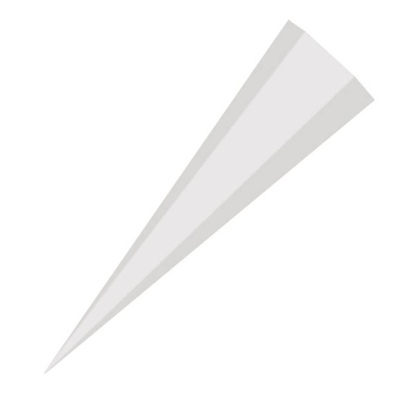 Nestler Schultüte Nestler Schultüte Rohling eckig weiß 85cm von Nestler