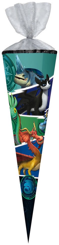 Nestler Schultüte Nestler Schultüte Tüllv. 85 cm 6-eck DragonsNineRealm DreamW von Nestler