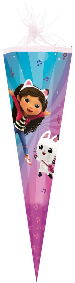 Nestler Schultüte Nestler Schultüte Tüllv. 85 cm 6-eckig GabbyDollhouse DreamW von Nestler