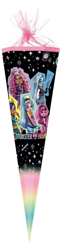 Nestler Schultüte Nestler Schultüte Tüllv. 85 cm 6-eckig Monster High Mattel von Nestler