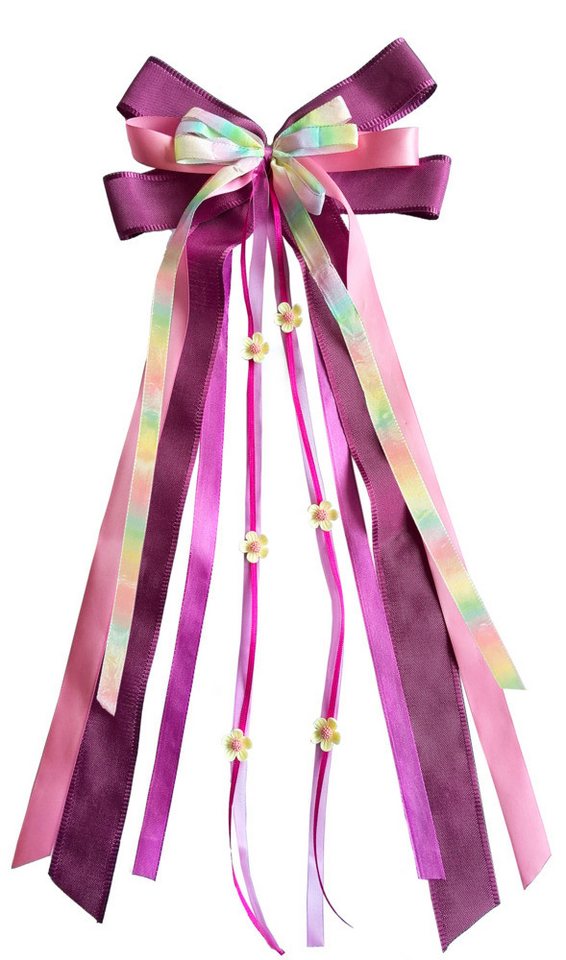 Nestler Schultüte Nestler Schultütenschleife pink/rainbow/pastell 23x50cm von Nestler