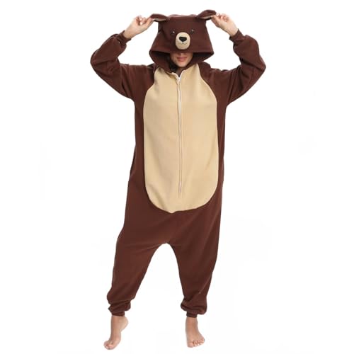 Nestoto Onesie Pyjama Animal Costume Cosplay Unisex-Erwachsene Herbst und Winter Tier Pyjama von Nestoto