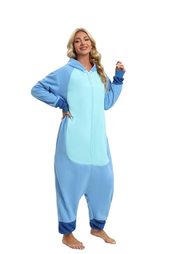 Nestoto Onesie Tier Damen Sleepwear Erwachsene Hoodie Tier Jumpsuit Pyjamas Tieroutfit von Nestoto
