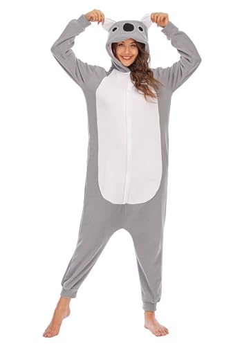 Nestoto Onesie Tier Damen Sleepwear Erwachsene Hoodie Tier Jumpsuit Pyjamas Tieroutfit von Nestoto