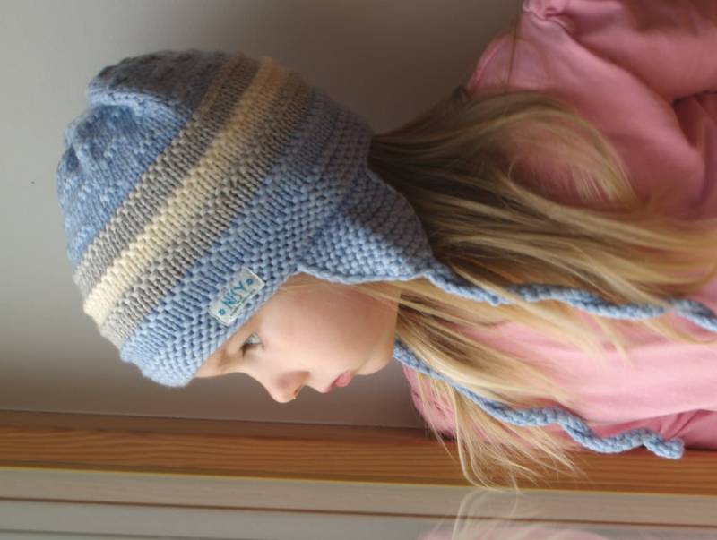 Merino Wolle Ohr Klappe Hut Für Baby/Kleinkind, Motorhaube, Pilot Kinder, Von Hand Gestrickt. Größen 0-3-6-12 Monate, 1-2-3Jahre von NesyBaby