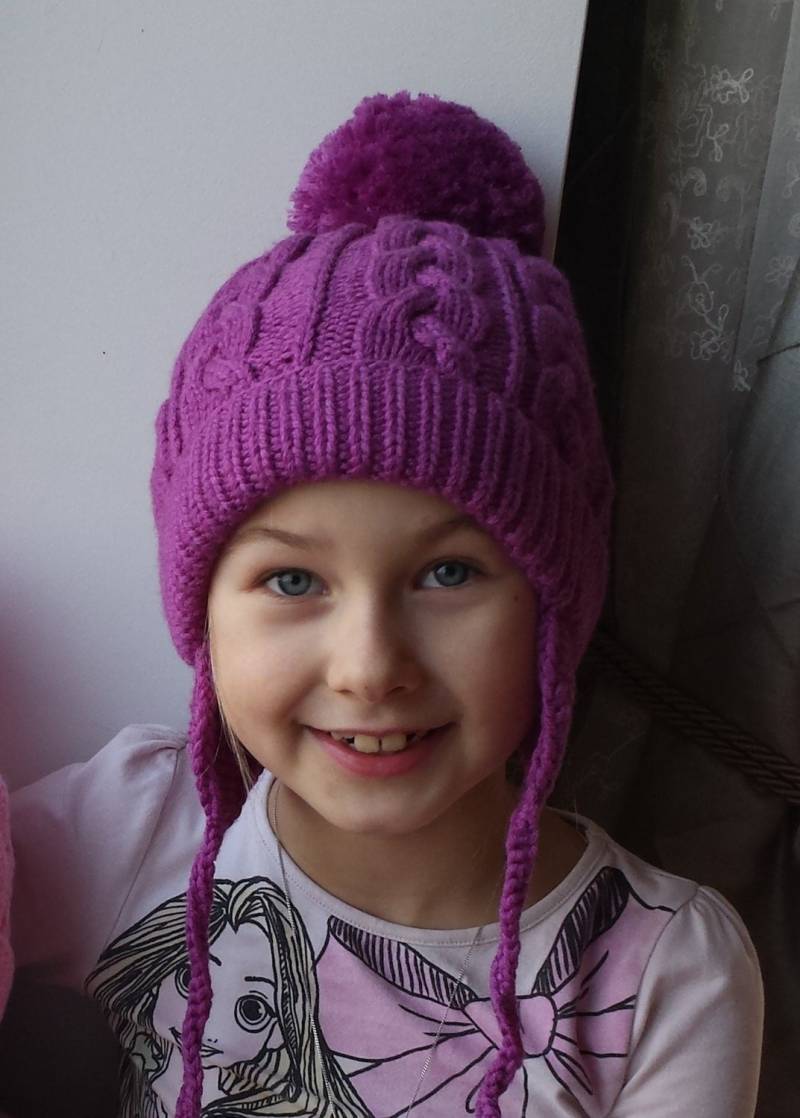 Orchidee Handgestrickte Mütze Für Kleinkind, Teenager Mädchen/ Frauen. Merino Wolle Pom Beanie Mit | Out Ohrklappen. Farbwahl von NesyBaby