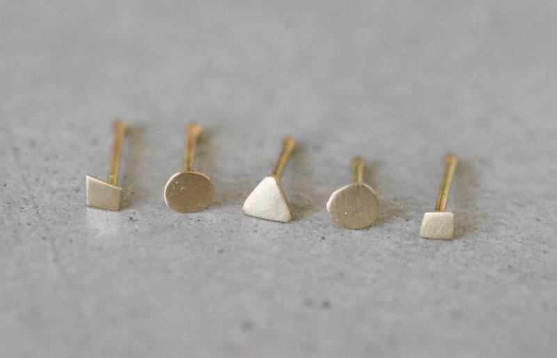 14K Solid Gold Nasenstecker von NetAmitJewelry