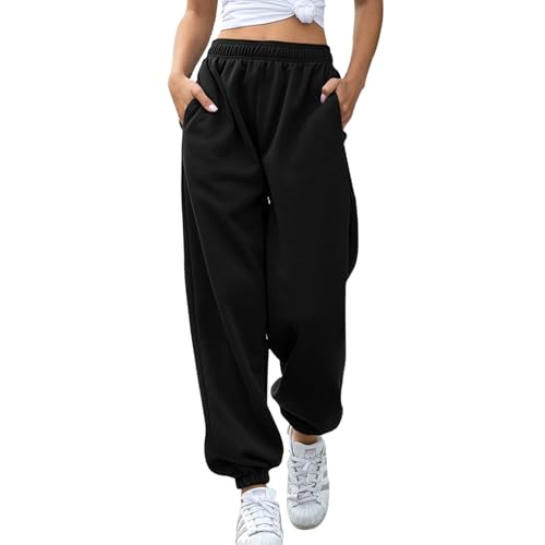 Neteson Jogginghose Damen Lang Sporthose High Waist Trainingsanzug Baggy Hose Loose Casual Sweathose mit Taschen Gummibund Freizeithose Trainingshose Sweatpants Hip Hop Laufhosen Locker Yogahose Neteson Jogginghose Damen Lang Sporthose High Waist Trainingsanzug Baggy Hose Loose Casual Sweathose mit Taschen Gummibund Freizeithose Trainingshose Sweatpants Hip Hop Laufhosen Locker Yogahose von Neteson
