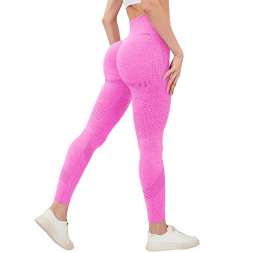 Neteson Scrunch Butt Leggings Damen High Waist Blickdicht Sport Leggings Lange Yoga Pants Gym Sporthose Elastische Jogging Hose von Neteson