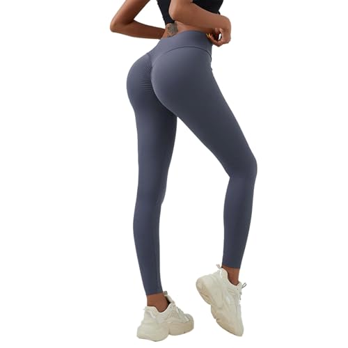 Neteson Scrunch Butt Leggings Damen High Waist Sport Booty Scrunch Leggings Push Up Sporthose Seamless für Yoga Gym Fitness Laufhose von Neteson